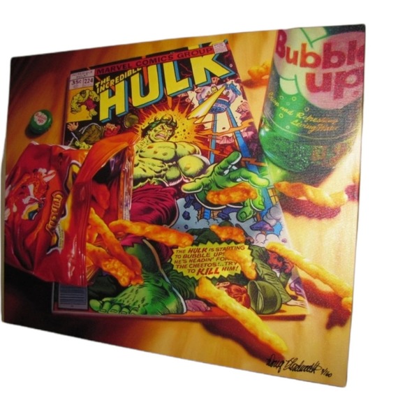 Hulk Super Hero Art Comics Signed Photorealism - Picture 2 of 6